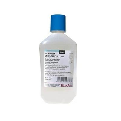 BRADEX Sodium Chloride 0.9% Στείρο Ισότονο Διάλυμα Έκπλυσης 500ml