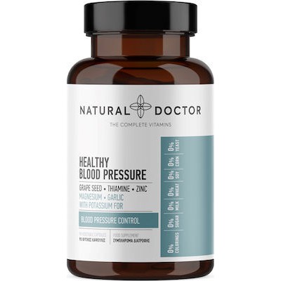 NATURAL DOCTOR Healthy Blood Pressure, Dietary Supplement For Healthy Blood Pressure 90 Herbal Capsules