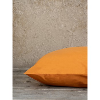 Ζεύγος Μαξιλαροθήκες (2x 52x72) Unicolors Deep Orange NIMA Home 