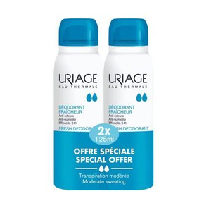 Uriage Fresh Deodorant-Υποαλλεργικό Αποσμητικό, 2x