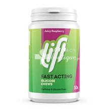 Lift Fast Acting Glucose Chews Juicy Raspberry - Ενέργεια, 50 chew. tabs