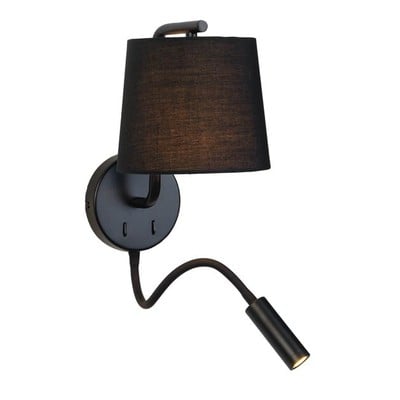 Wall Light Black 1Xe27-Led 3000K 3W