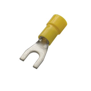 Fork Terminal Insulated 4.0-6.0 Μ6 Yellow 10 Piece