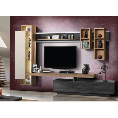 Σύνθεση Σαλονιού 290x200cm Tosca Μελαμίνη Με Επιλο