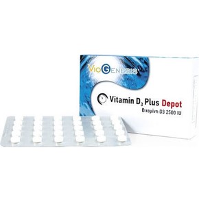 Viogenesis Vitamin D3 Plus Depot 2500 IU, 90tabs
