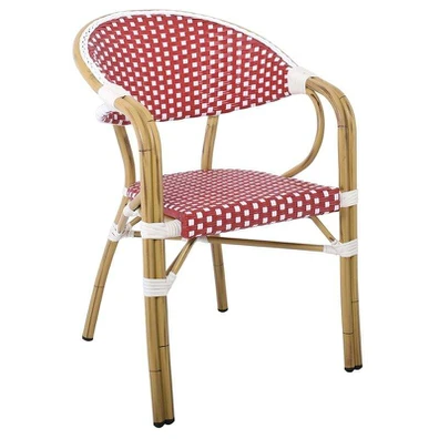 Paris Πολυθρόνα Bistro Αλουμίνιο Φυσικό, Wicker Άσ
