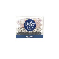 Medisei Dalee Hair Spiral Mix Σπιράλ Λαστιχάκια Μαλλιών 4 τεμάχια