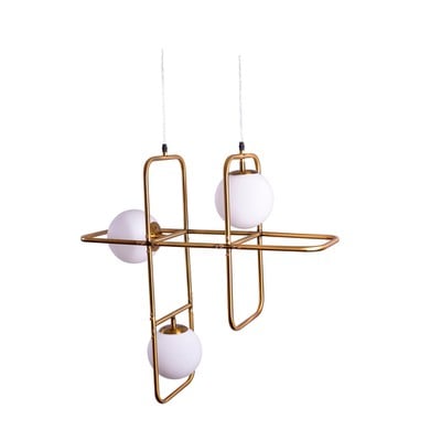 Pendant Light Se 133-3Ps Athen With Opal Glass Bra