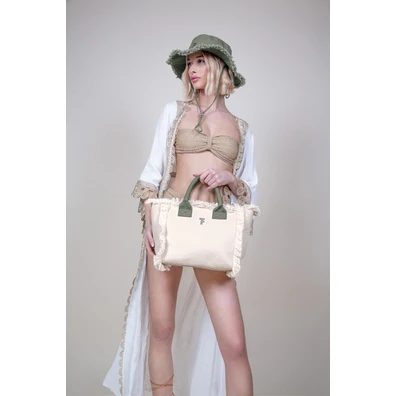 Τσάντα Χειρός Caribbean Ammos - Khaki Feel and Tou