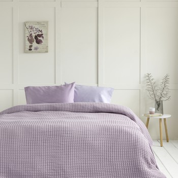 Κουβέρτα Πικέ Υπέρδιπλη 220x240 Comfy - Warm Lilac Nima Home