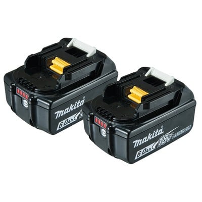 2 X Battery Bl1860B 18V6Ah Li X2 (197428-2)