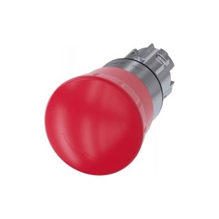 Head Button Metallic Red Glossy 22mm 3SU1050-1HB20