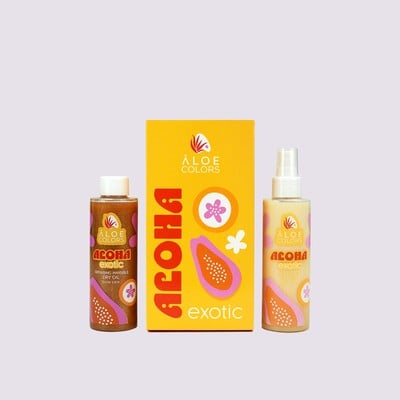 Aloe Colors Aloha Exotic Set Oil Mist 150ml & Dry 