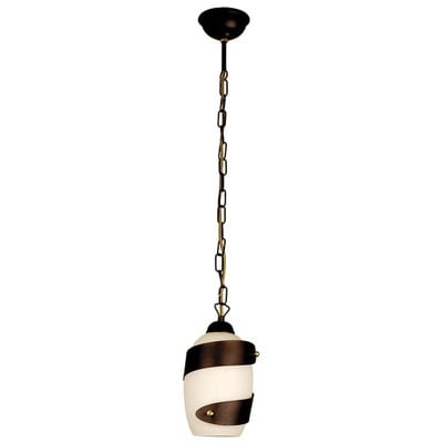 Ceiling Pendant Light 1 Light Rust With Honey Colo