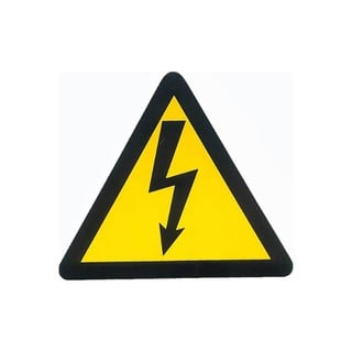 Thunder Danger Sign PVC 15x15042033