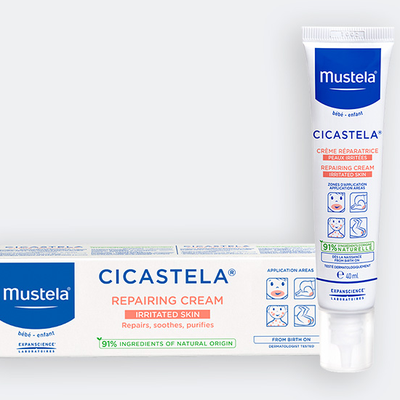 MUSTELA Bebe Cicastela Repairing Cream Κρέμα Ανάπλασης Για Το Ερεθισμένο Βρεφικό & Παιδικό Δέρμα 40ml