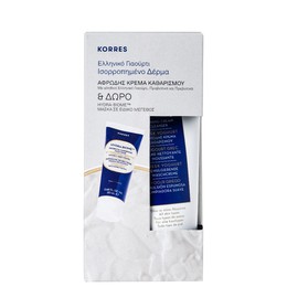 Korres Promo Greek Yoghurt Αφρώδης Κρέμα Καθαρισμού 150ml & ΔΩΡΟ Hydra-Biome Face Mask 20ml