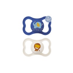 Mam Air Silicone Pacifier 6-16 Months Blue-White 2 pieces