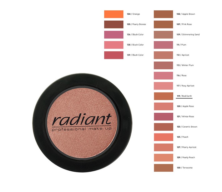 RADIANT BLUSH COLOR No119-RED EARTH
