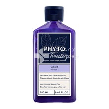 Phyto Purple No Yellow Shampoo - Σαμπουάν κατά των Κίτρινων Τόνων για Γκρι, Λευκά ή Ξανθά Μαλλιά, 250ml
