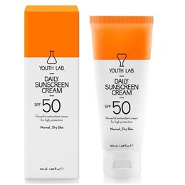 Youth Lab. Daily Sunscreen Cream Spf 50, Αντιηλιακή Προσώπου με Χρώμα, Κανονικό - Ξηρό Δέρμα 50ml