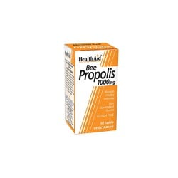 Health Aid Bee Propolis 1000mg Food Supplement With Propolis Natural Antibiotic With Antimicrobial & Anti-inflammatory Properties 60 tablets
