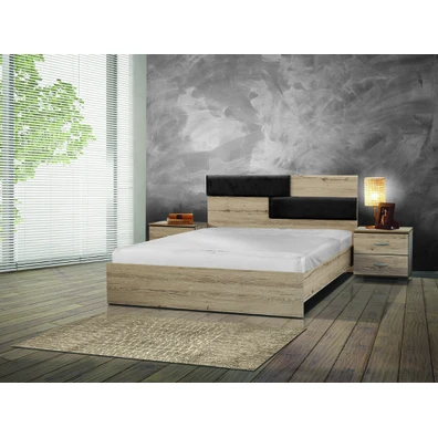 Bedroom Set 5pcs 150x200cm Melamine No63 New Walnu