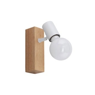 Wall Mounted Spot Ε27 White Metal and Wood Townshe
