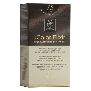 APIVITA Βαφή μαλλιών color elixir N7.8 ξανθό περλέ