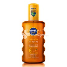 Nivea Sun Carotene Oil Spray SPF6 - Αντηλιακό Λάδι Σώματος για Χρυσαφένιο & Βαθύ Μαύρισμα, 200ml