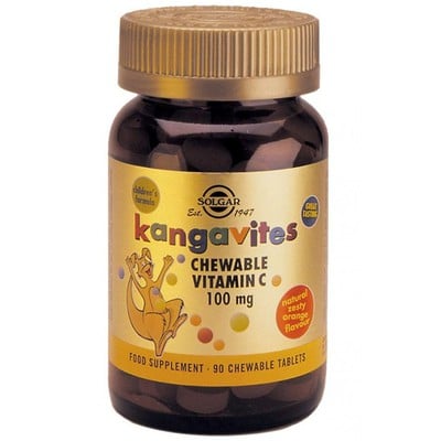 Solgar Kangavites Vitamin C 100mg 90chew.tabs