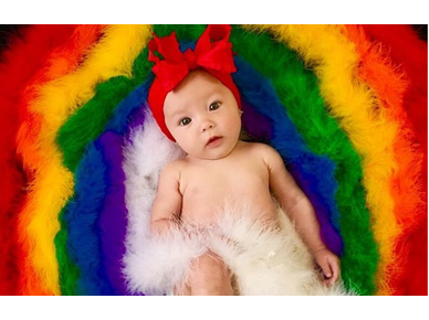 Rainbow baby cover