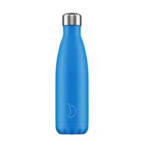 Chilly's Neon Blue Bottle Μπουκάλι Θερμός Μπλε Χρώ