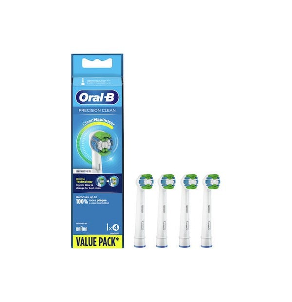 Oral-B Precision Clean Spare Heads for Electric Toothbrushes 4pcs