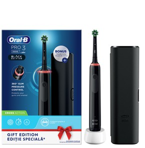 Oral B Pro 3 3500 Cross Action Black Edition-Ηλεκτ