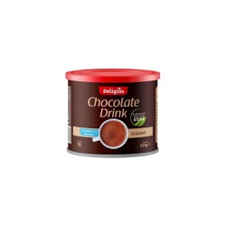 Deligios Chocolate Drink Stevia Ρόφημα Σοκολάτας Mε Γλυκαντικό Aπό Tο Φυτό Στέβια 225gr
