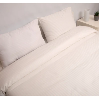 Ζεύγος Μαξιλαροθήκες 50x70 Polycotton Σατέν Ριγέ 8