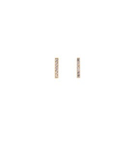 Dalee Earrings Gold Plated Crystals Bar Σκουλαρίκι