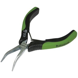 ESD Curved Electronic Needle Nose Plier 45° 400V 1
