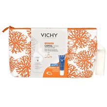 Vichy Σετ Capital Soleil - UV-Age Daily SPF50 - Αντηλιακό κατά Ρυτίδων & Κηλίδων, 50ml & Δώρο Mineral 89 Probiotic Fractions, 10ml & Καλοκαιρινό Νεσεσέρ