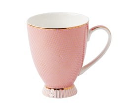Maxwell & Williams Κούπα Με Πόδι 300ml Regency Teas & C'S Πορσελάνης Ροζ  Σε Συσκευασία Δώρου