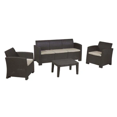 Savanna set Σαλόνι Κήπου Βεράντας K/d, pp-uv Καφέ 