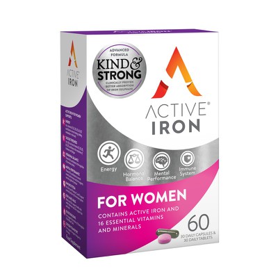 BIONAT Active Iron For Women Συμπλήρωμα Διατροφής 