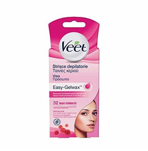 Veet Ταινίες Κεριού Αποτρίχωσης Προσώπου, 32τμχ