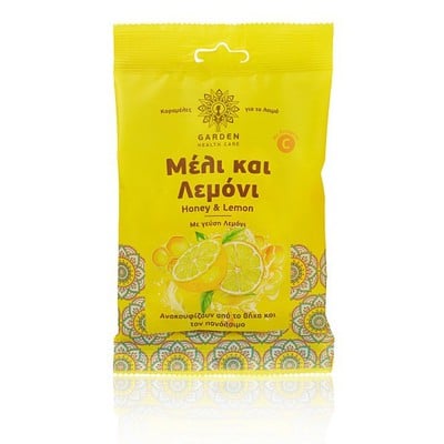 Garden Καραμέλες για το Λαιμό με Μέλι & Λεμόνι 60g