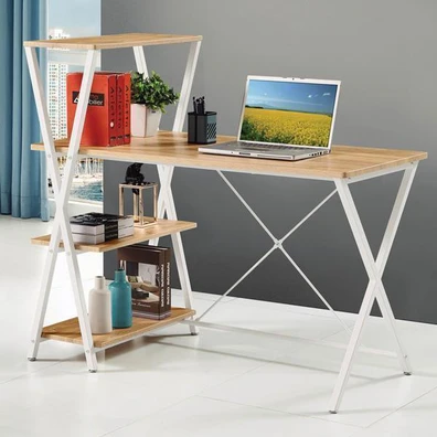 Γραφείο υπολογιστή καφέ Υ110x120x65εκ. βάθος NEXTD