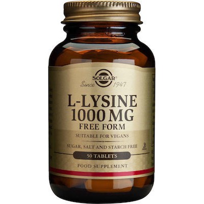 Solgar L-Lysine 1000mg 50tabs