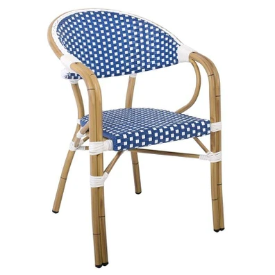 Paris Πολυθρόνα Bistro Αλουμίνιο Φυσικό, Wicker Άσ