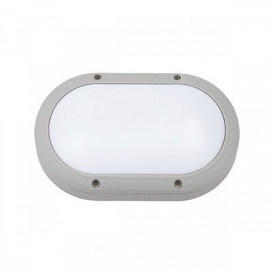 Wall Light E27 15W Oval Silver