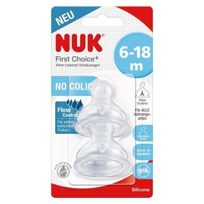 Nuk First Choice+ Θηλή Σιλικόνης Κατά Των Κολικών 